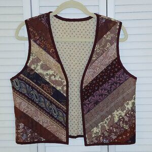Hand Crafted Patchwork Vest - Multicolor